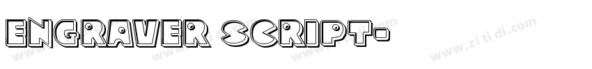engraver script字体转换